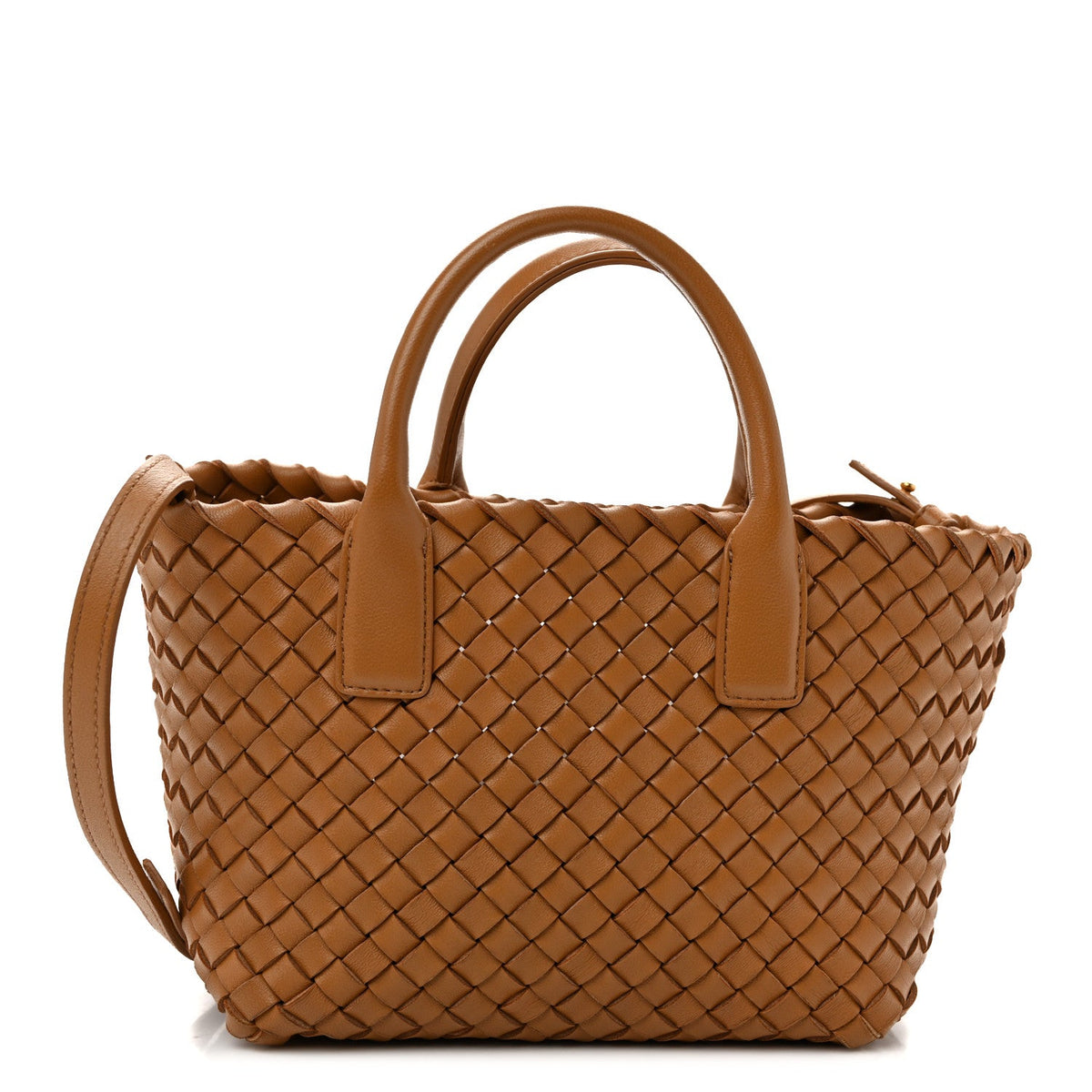 Nappa Intrecciato Mini Cabat Caramel