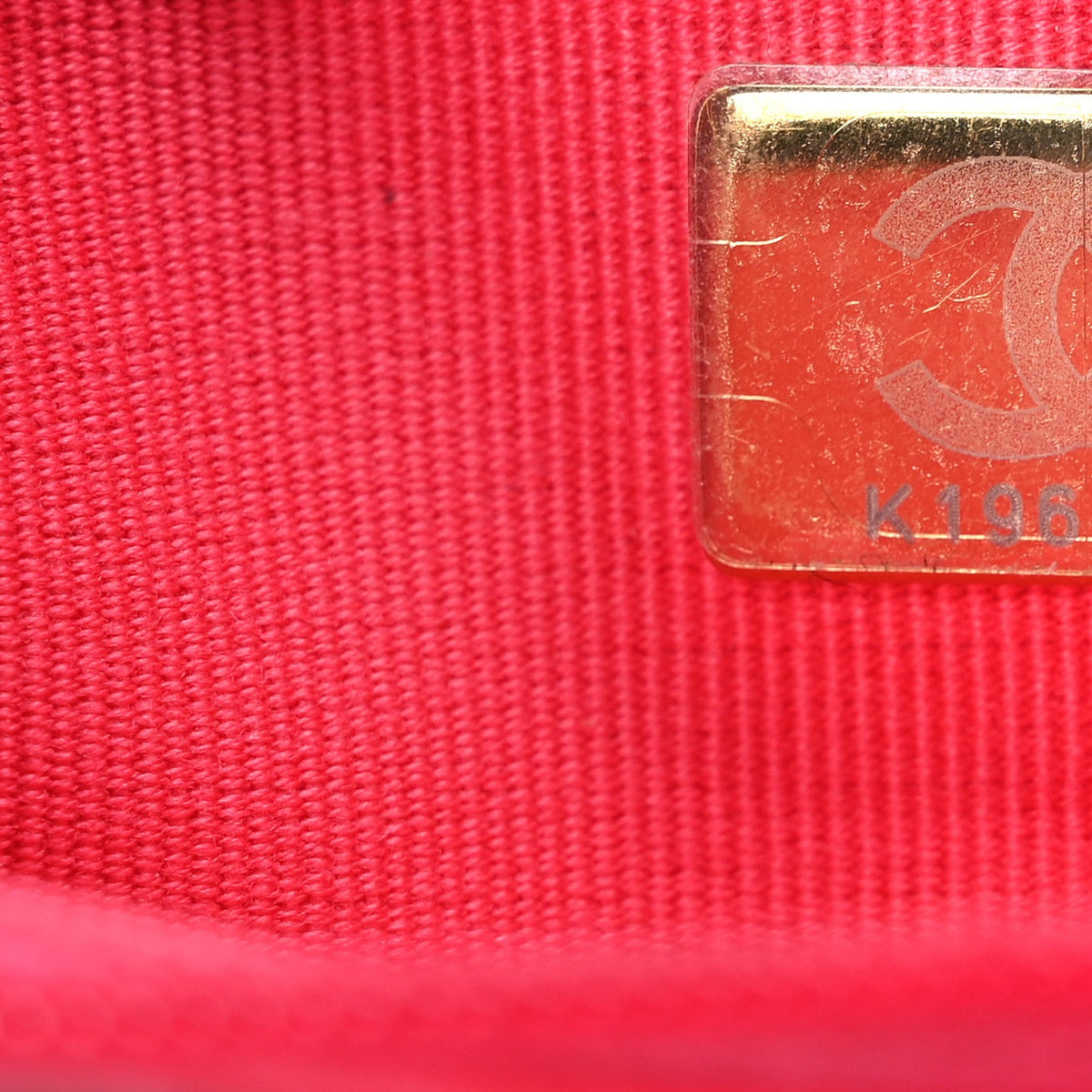 Lambskin Enamel Quilted CC Wallet on Chain WOC Pink