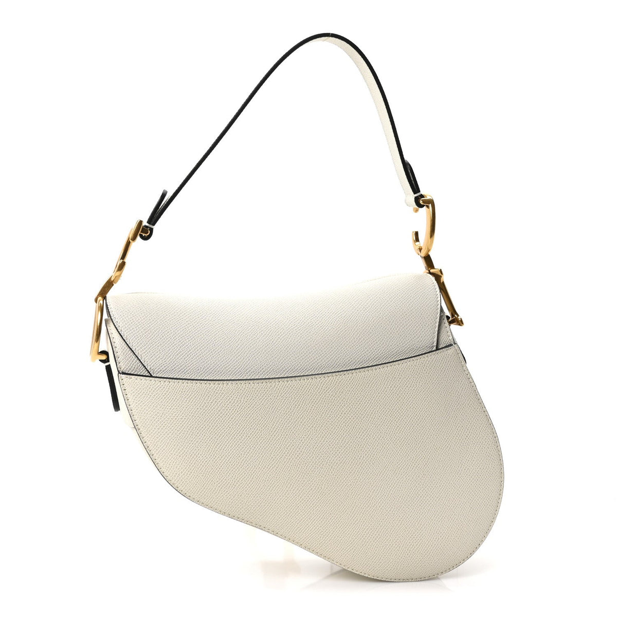 Grained Calfskin Saddle Bag Latte