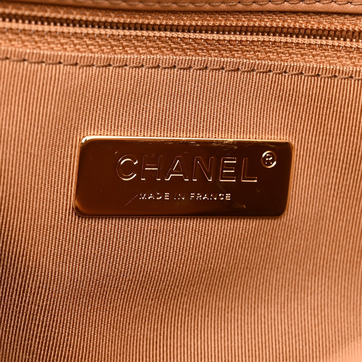 Lambskin Quilted Medium Chanel 19 Flap Brown