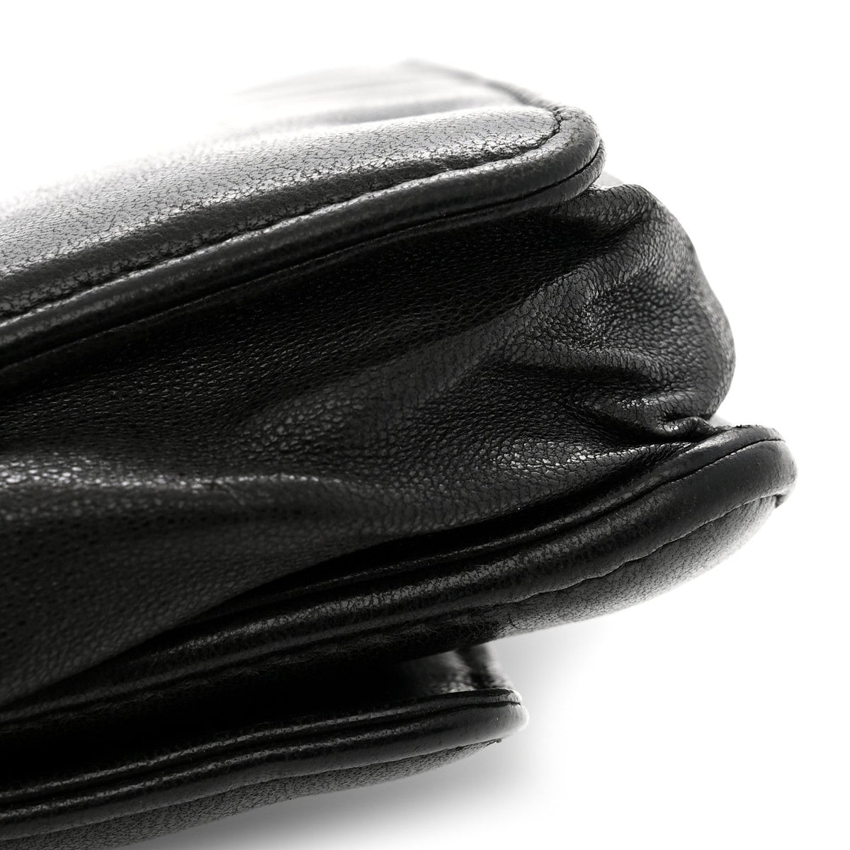Lambskin Timeless CC Wallet On Chain WOC Black