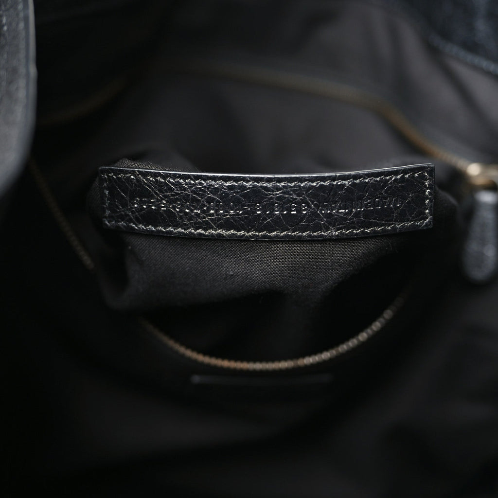 Agneau Arena Classic Hardware Medium Le City Tote Black