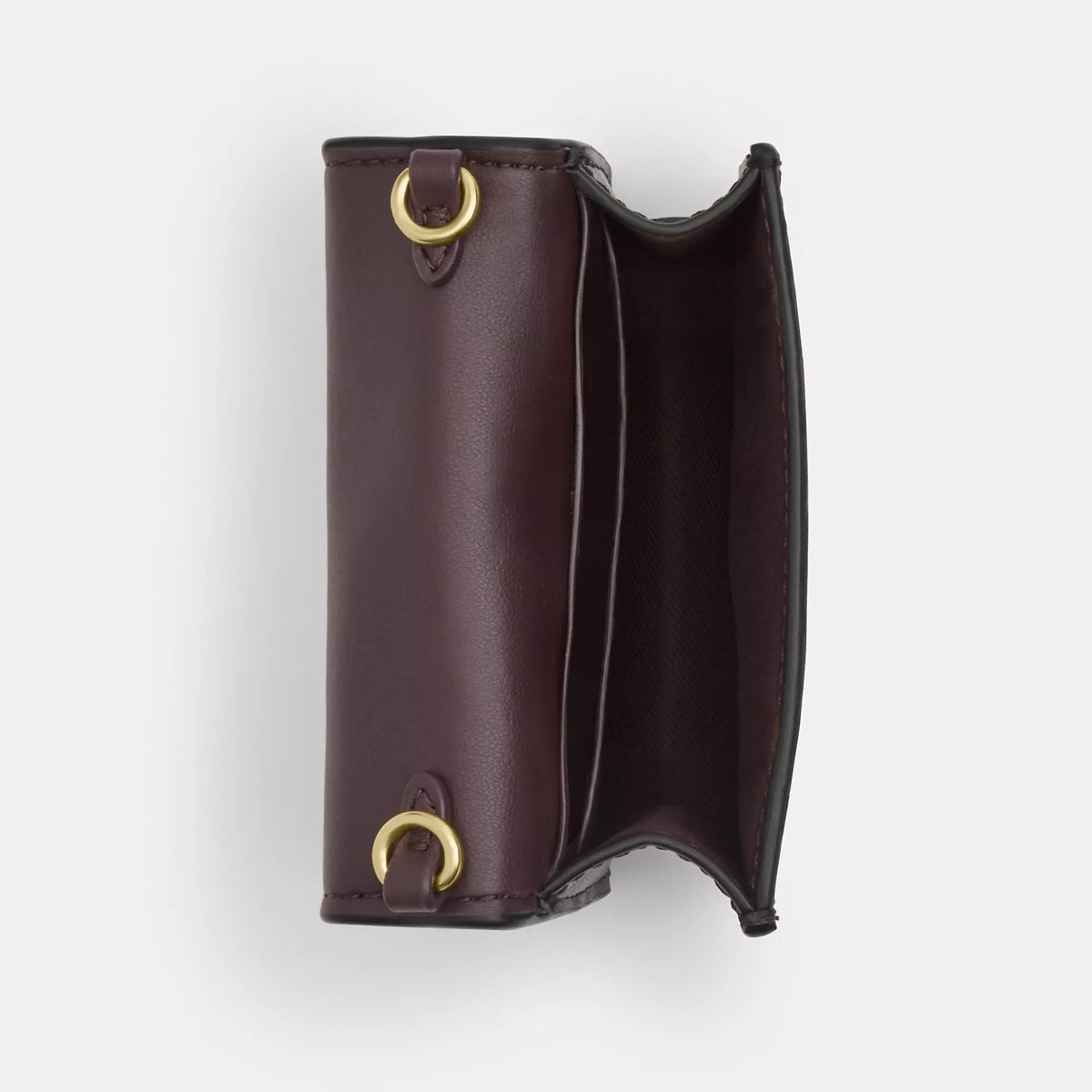 Coach Outlet Mini Wallet On A Chain In Signature Canvas