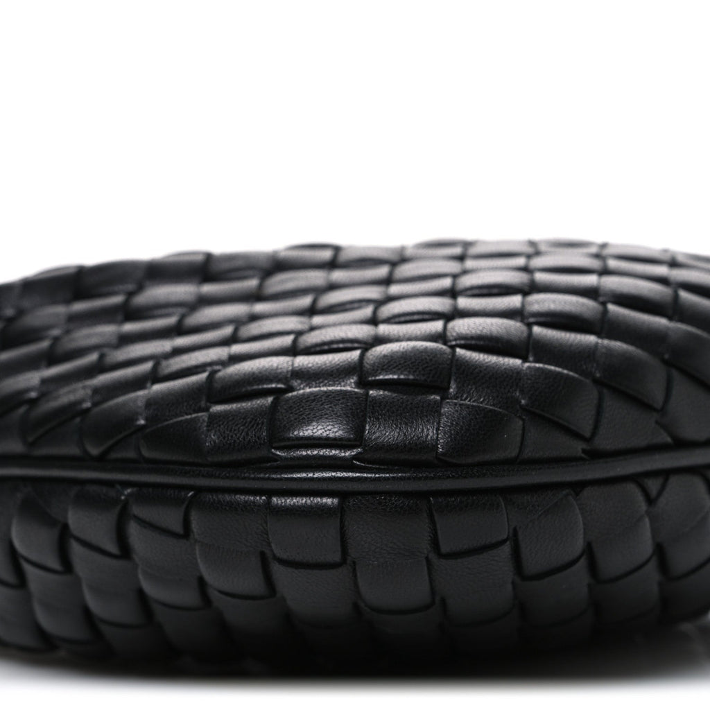 Nappa Intrecciato Baby Veneta Hobo Black