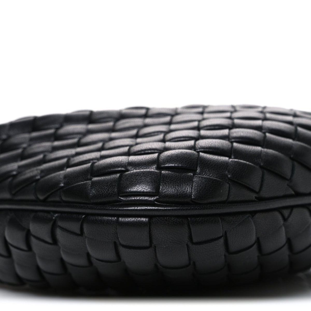 Nappa Intrecciato Baby Veneta Hobo Black