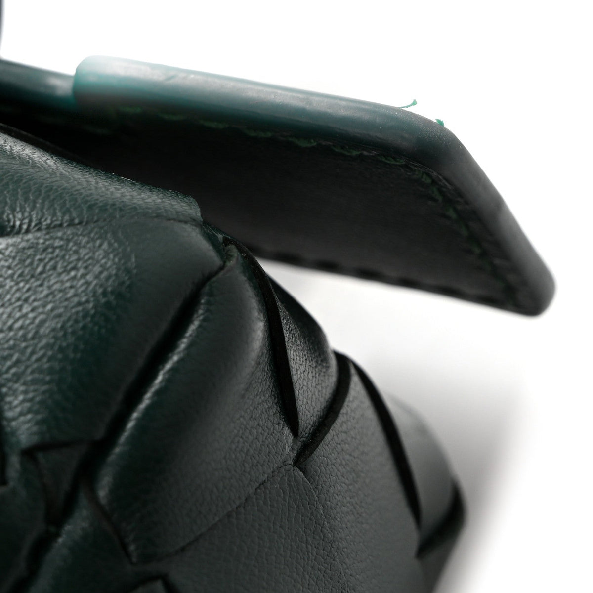 Nappa Intrecciato Bang Bang Vanity Case Emerald Green