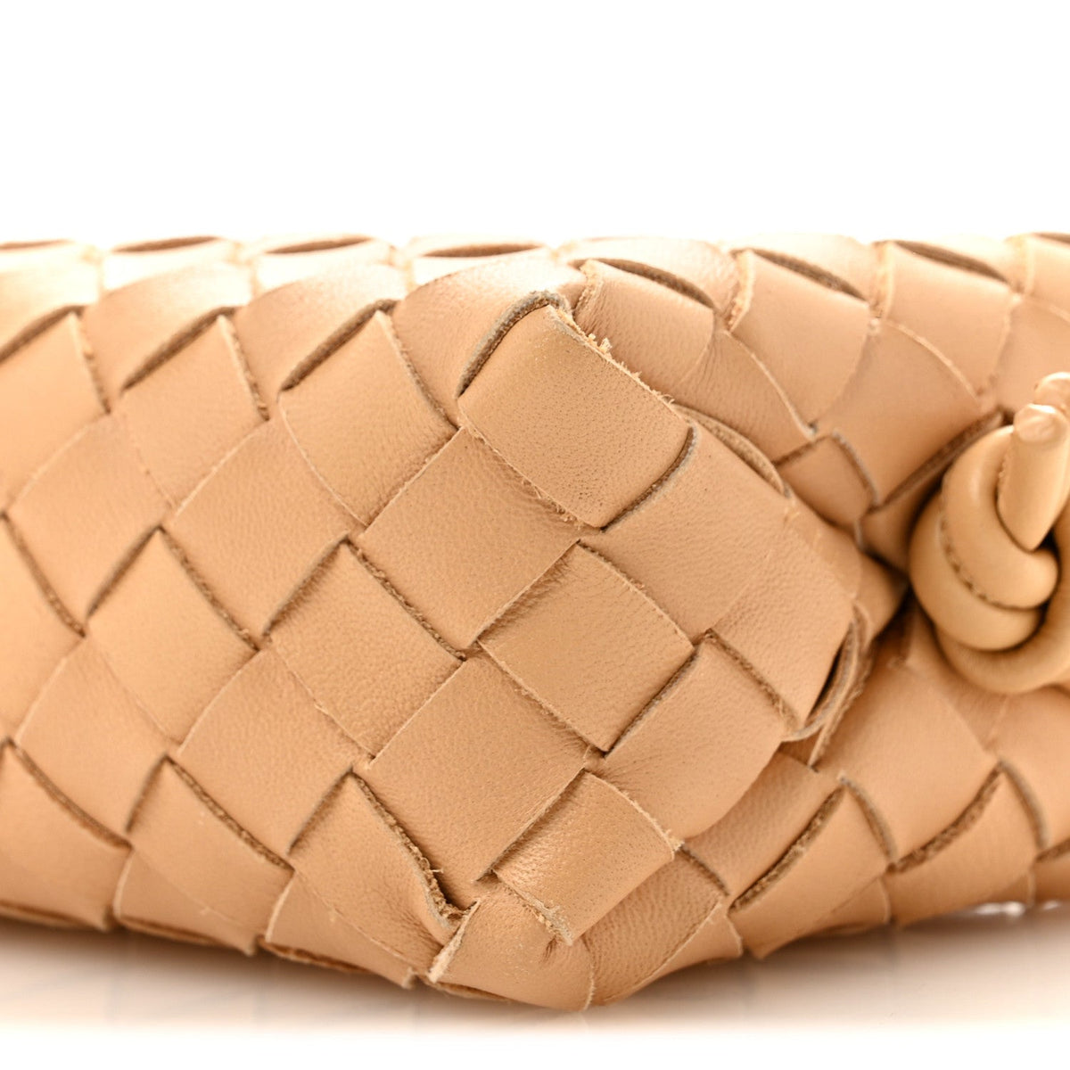 Nappa Intrecciato Mini Loop Camera Bag Almond