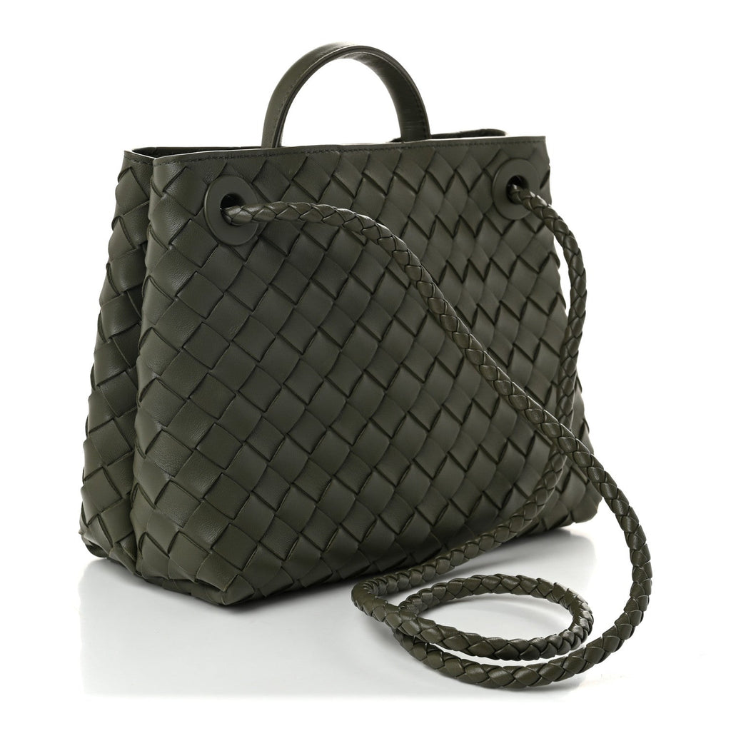 Nappa Intrecciato Small Andiamo Shoulder Bag Pickle