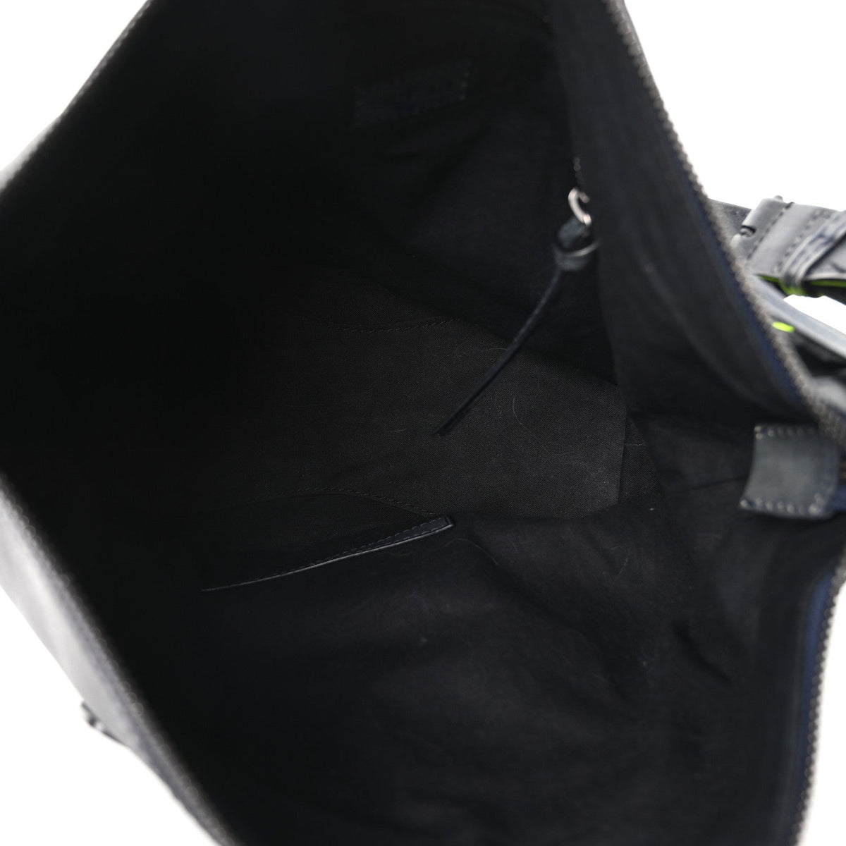 Used Calfskin Silver Hardware Small Neo Classic City Navy