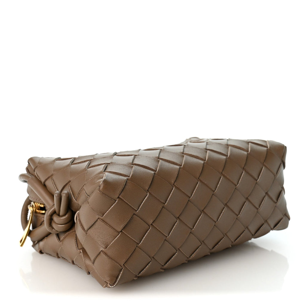 Nappa Intrecciato Mini Loop Camera Bag Pinecone