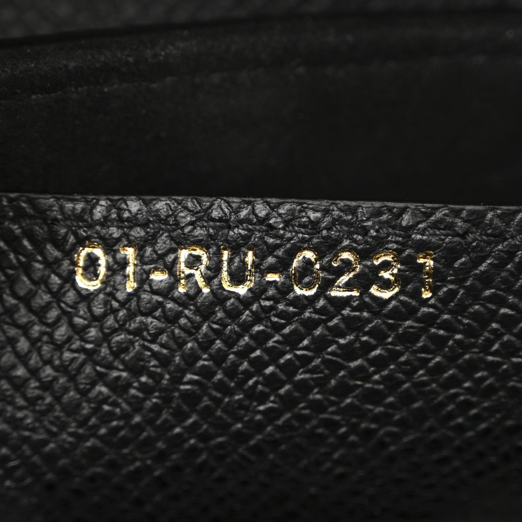 Grained Calfskin Saddle Bag Black