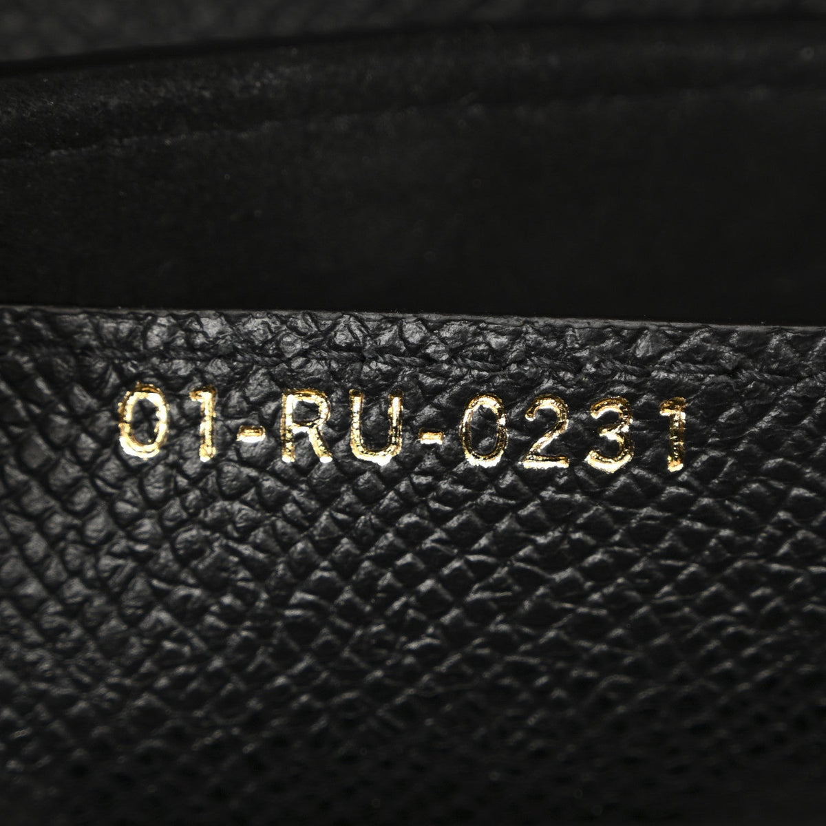 Grained Calfskin Saddle Bag Black