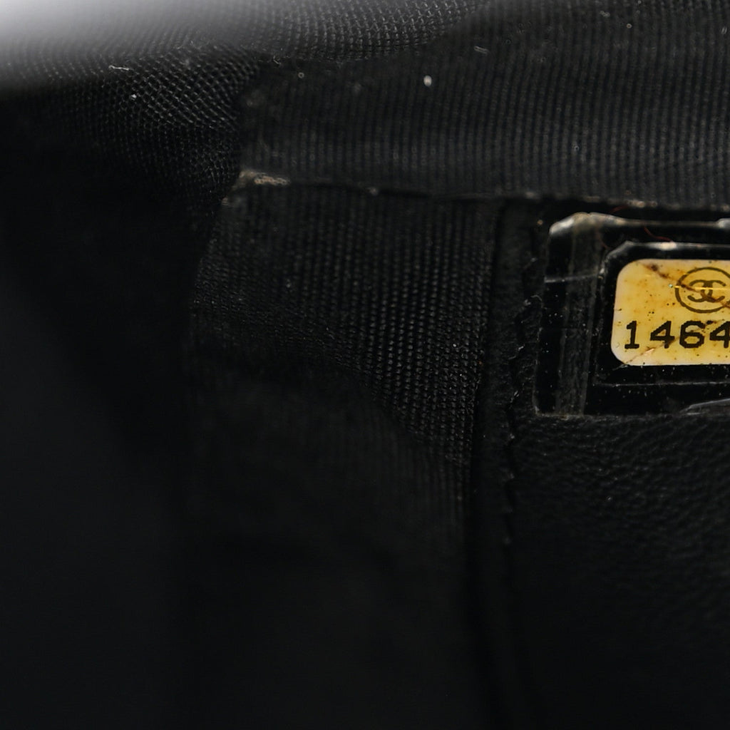 Lambskin Timeless CC Wallet On Chain WOC Black