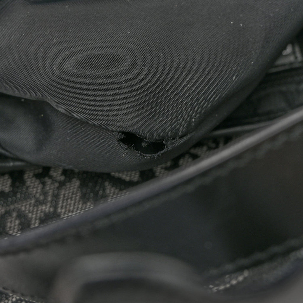 Monogram Saddle Bag Black