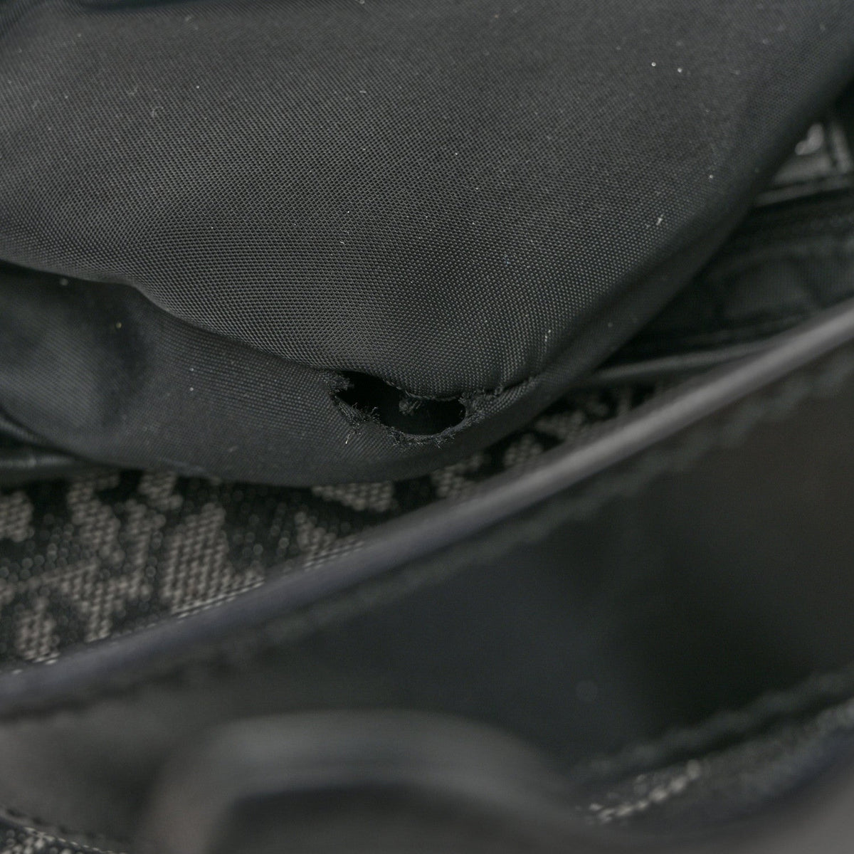 Monogram Saddle Bag Black