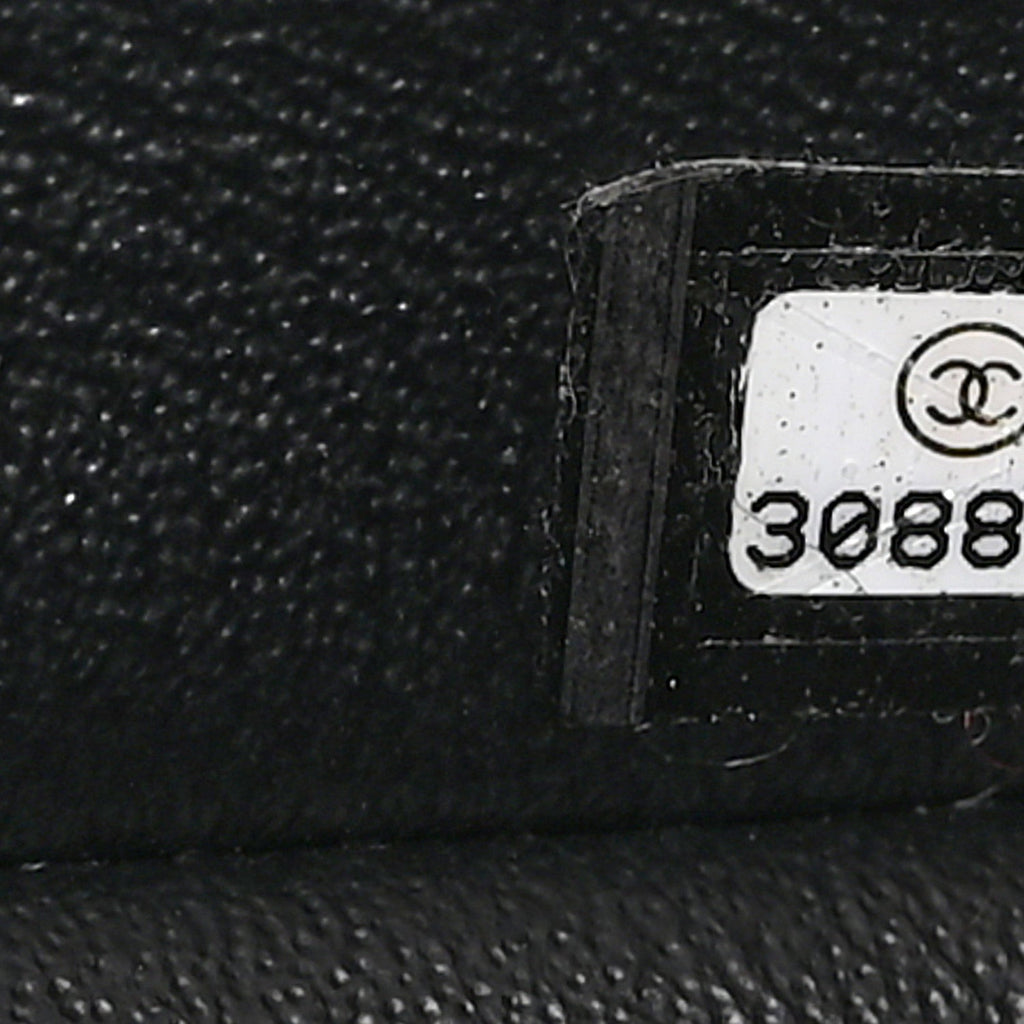 Lambskin Quilted Mini Square Flap Black
