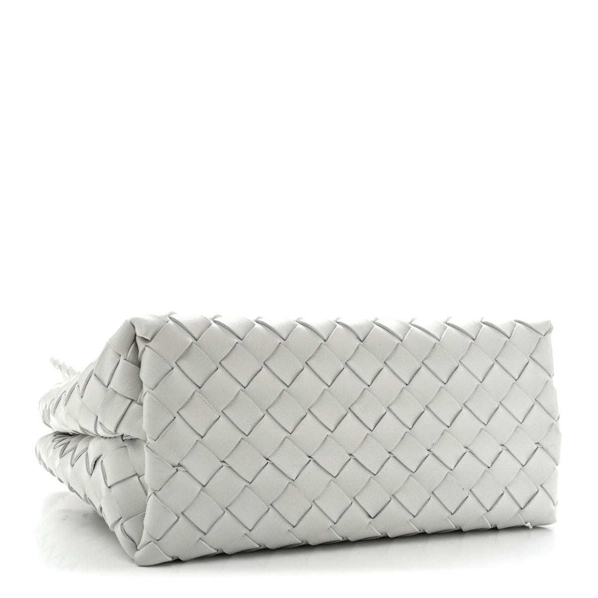 Nappa Intrecciato Small Andiamo Shoulder Bag White