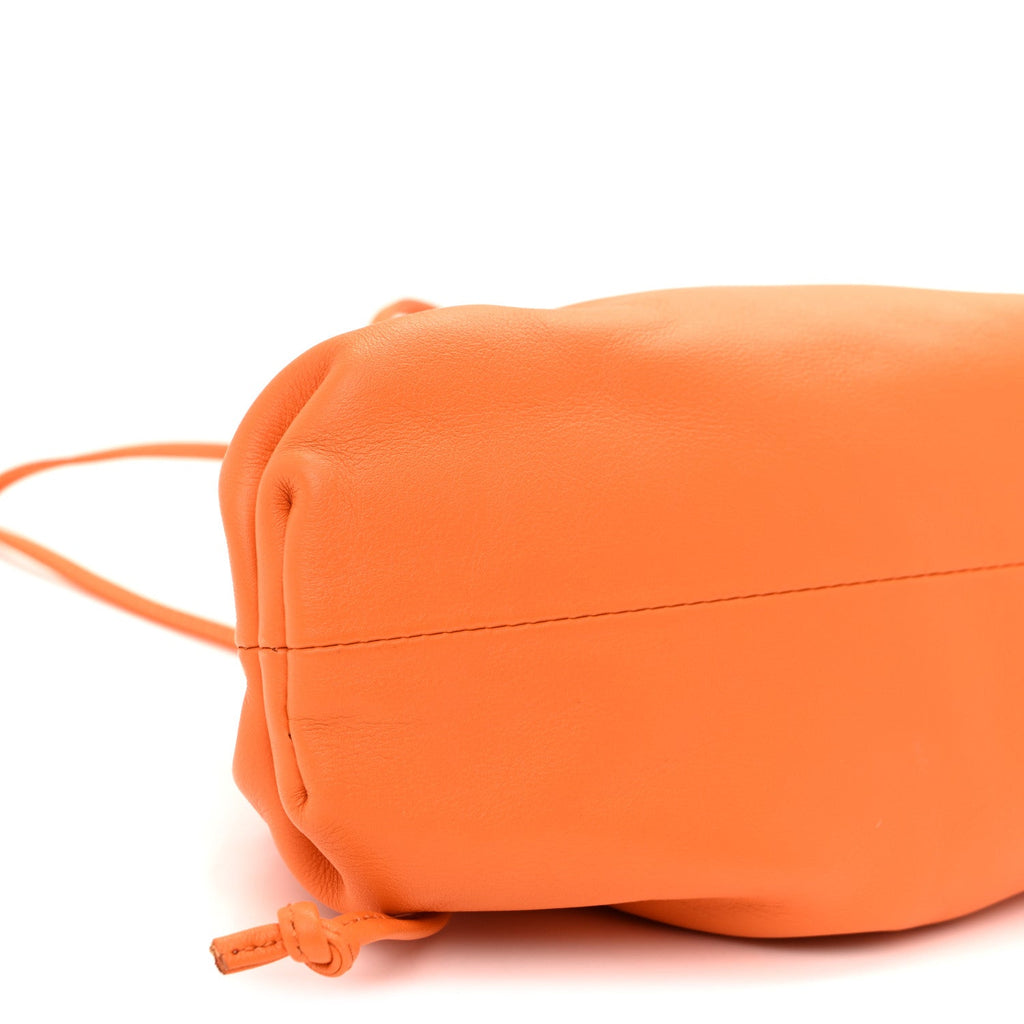 Butter Calfskin The Mini Pouch Tangerine