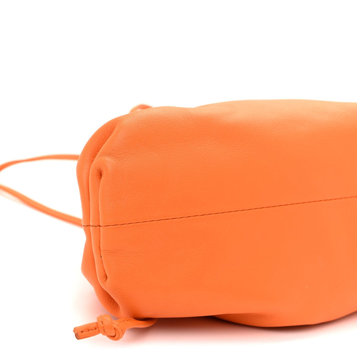 Butter Calfskin The Mini Pouch Tangerine