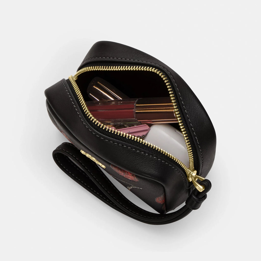 Coach Outlet Pouch Wristlet With Cherry Print