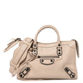 Chevre Classic Hardware Metallic Edge S City Beige Tapioca