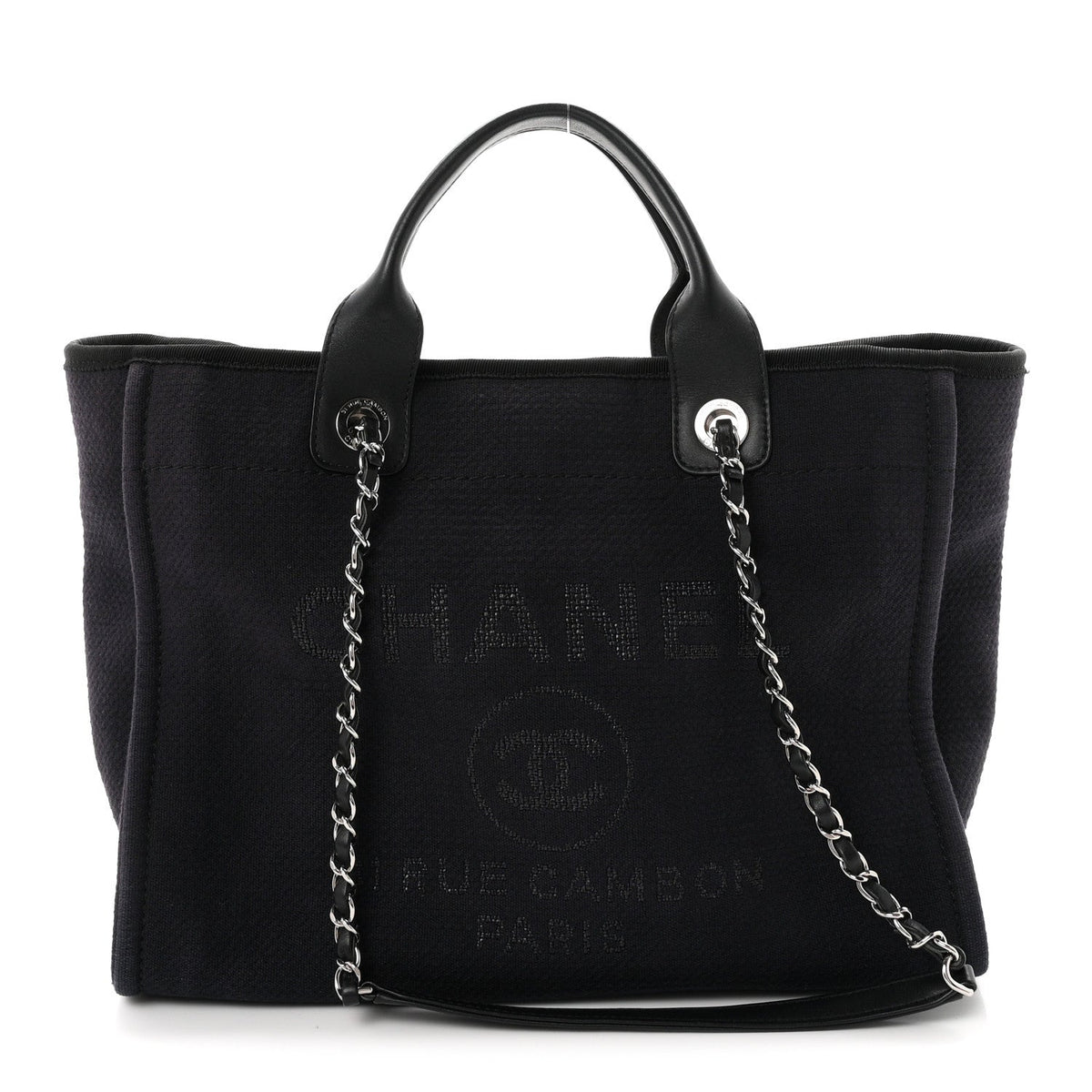 Mixed Fibers Small Deauville Tote Black