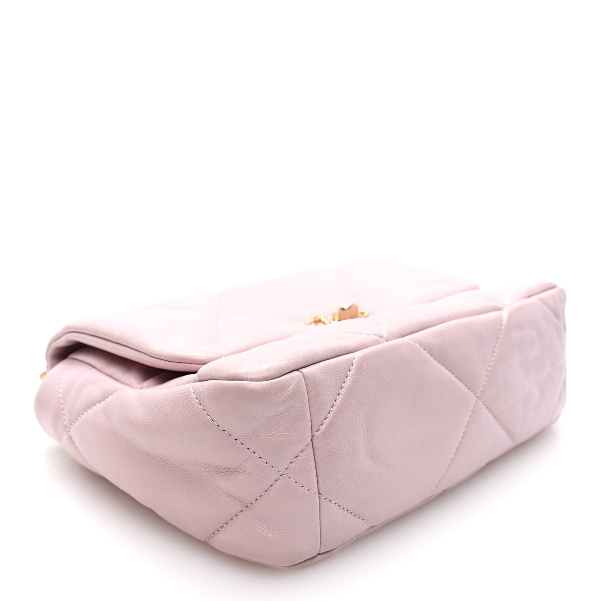 Lambskin Quilted Medium Chanel 19 Flap Light Pink