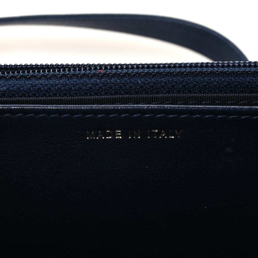 Caviar Quilted Boy Wallet On Chain WOC Navy