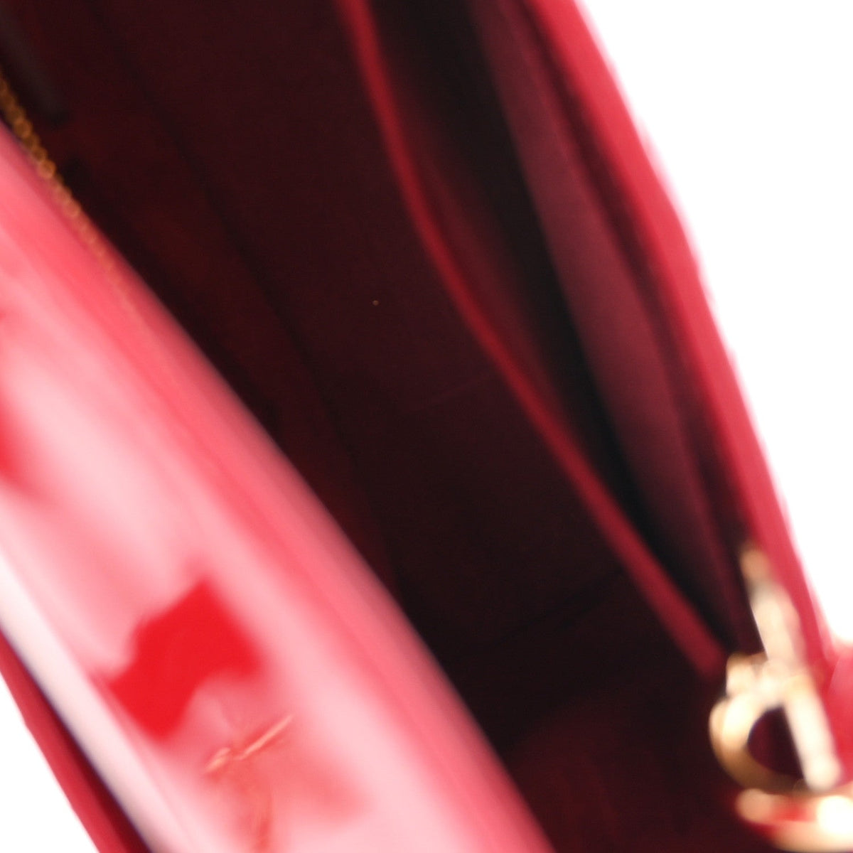 Patent Cannage Small Lady Dior Cherry Red