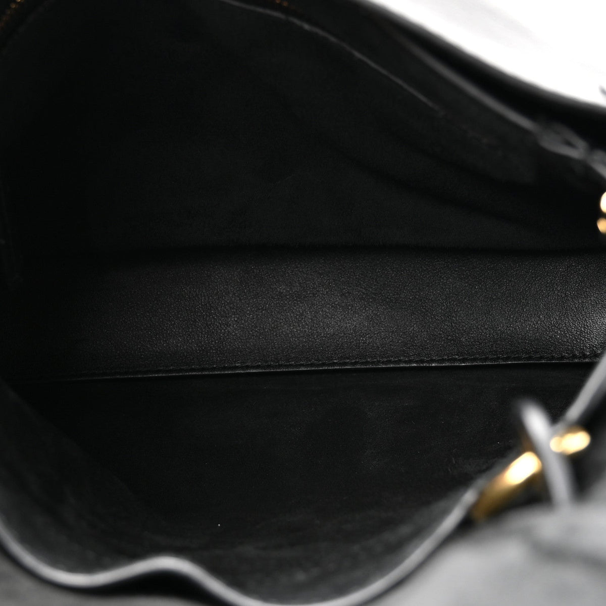 Silky Calfskin Small Ciao Ciao Black