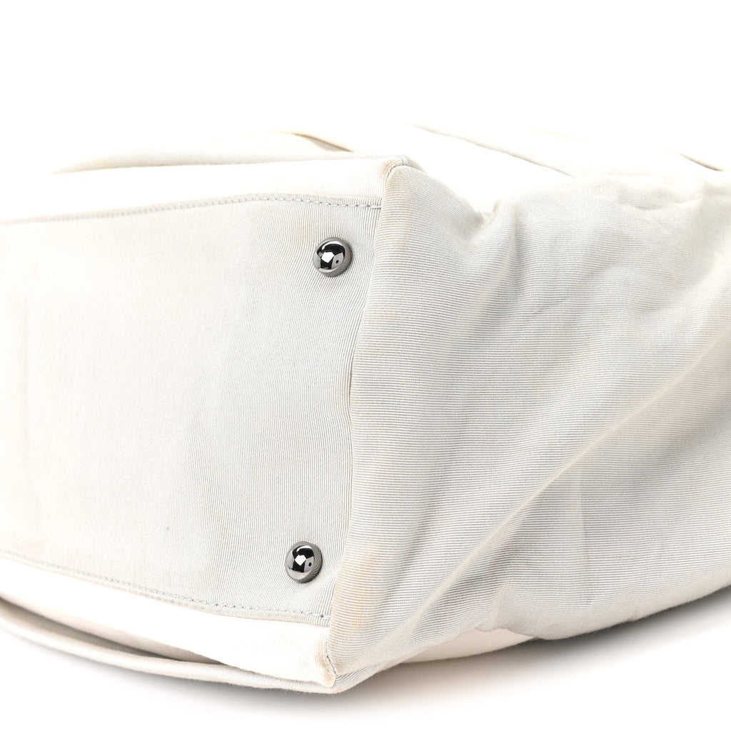 Nylon Quilted 2.55 Reissue Tote White Grey