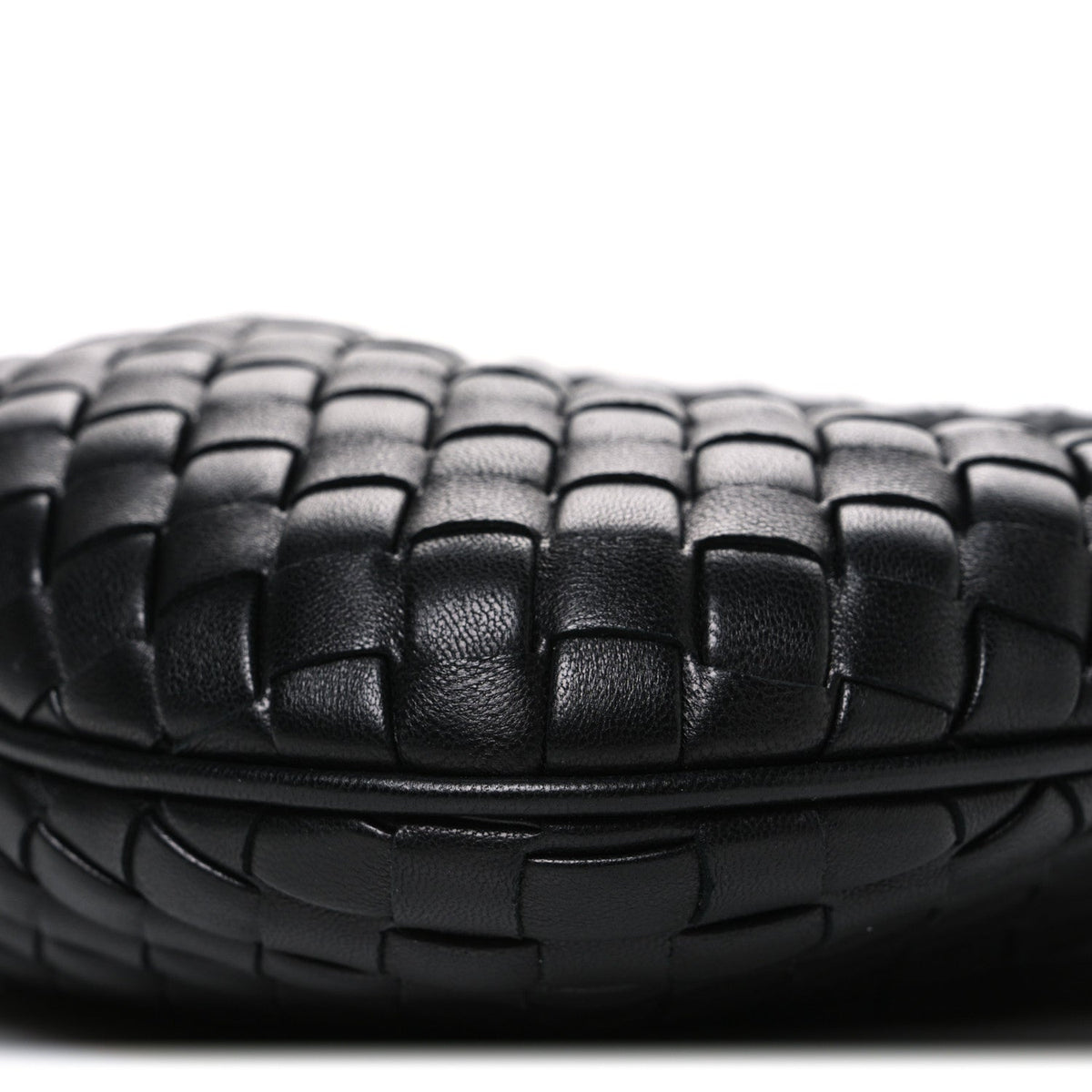 Nappa Intrecciato Baby Veneta Hobo Black
