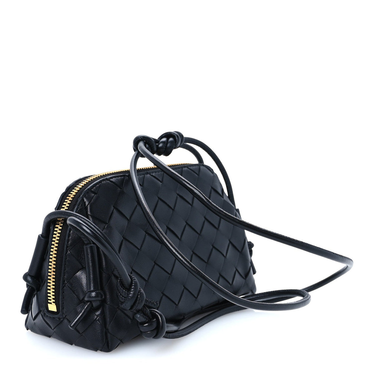 Nappa Intrecciato Concert Pouch Black
