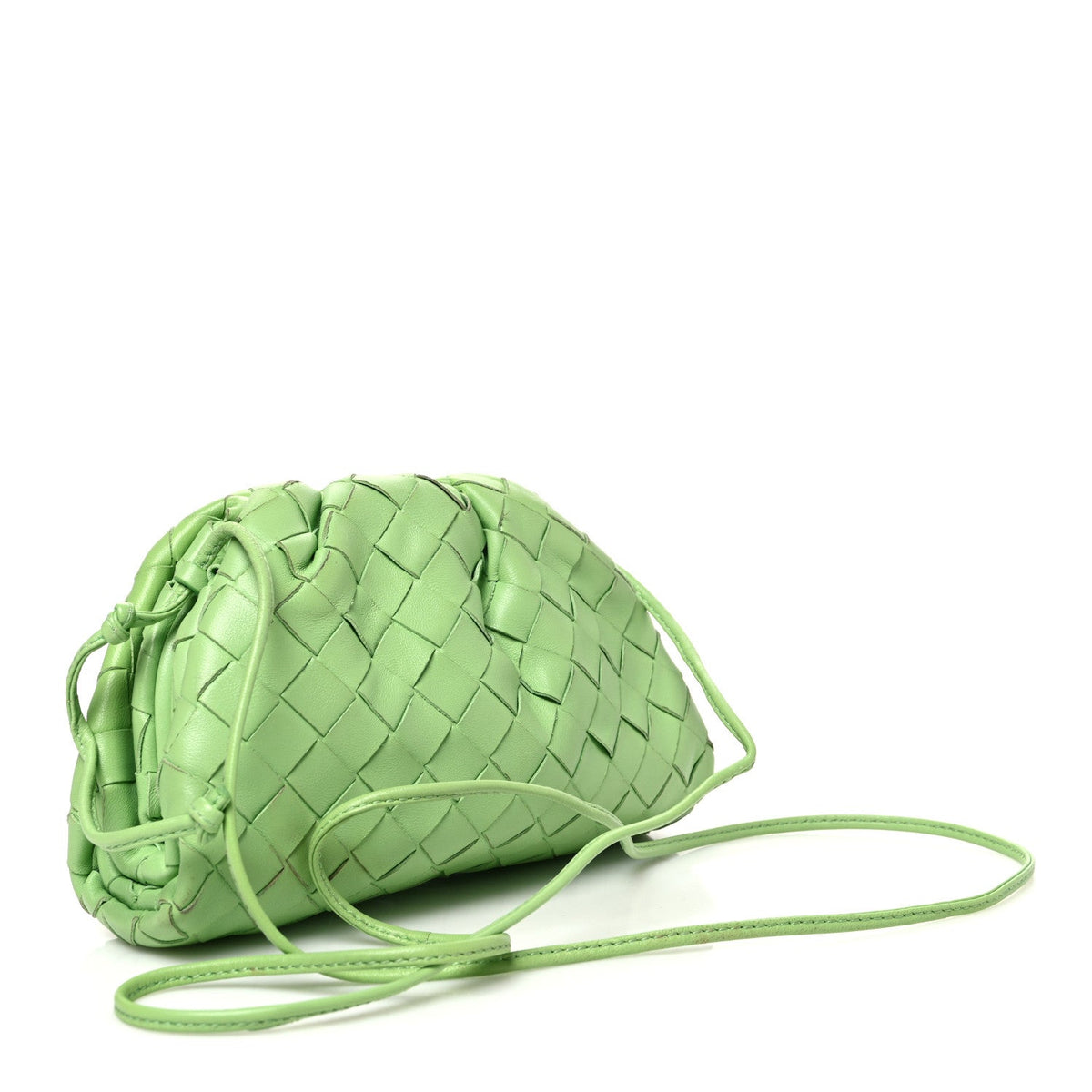 Nappa Intrecciato The Mini Pouch Pistachio