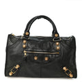Agneau Giant 21 Gold Hardware Work Black