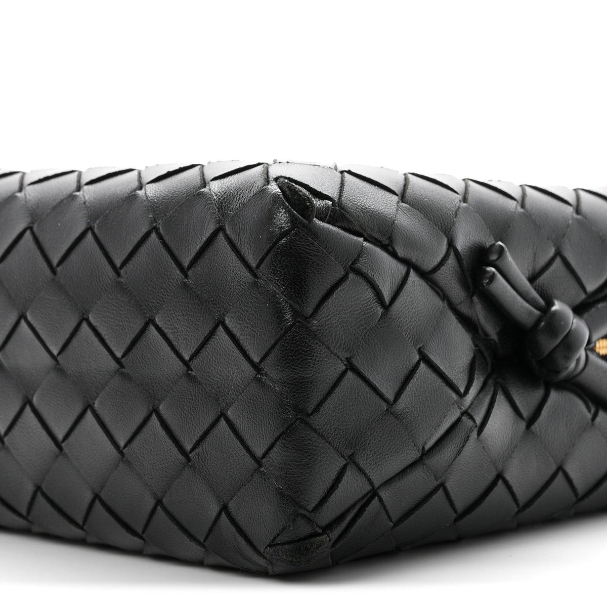 Nappa Intrecciato Small Loop Camera Bag Black