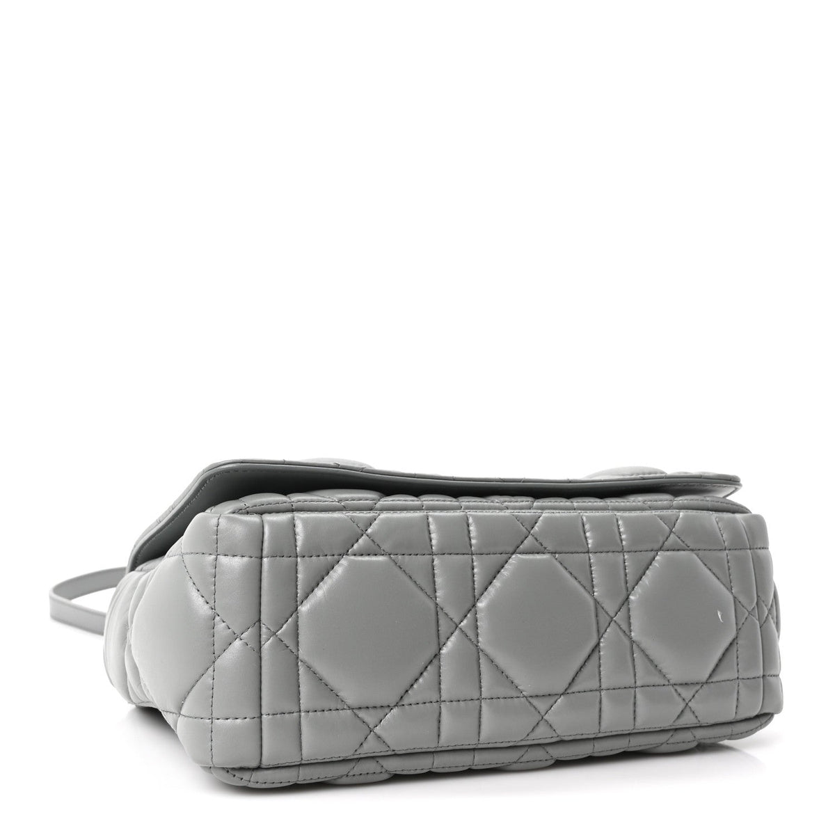 Calfskin Macrocannage Medium Caro Bag Iron Grey