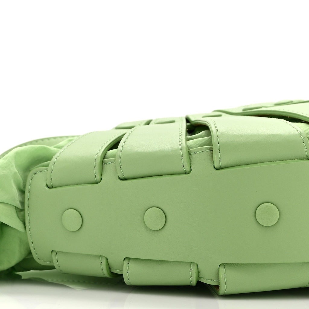 French Calfskin Small Shell Pistachio