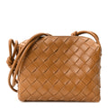 Nappa Intrecciato Mini Loop Camera Bag Camel