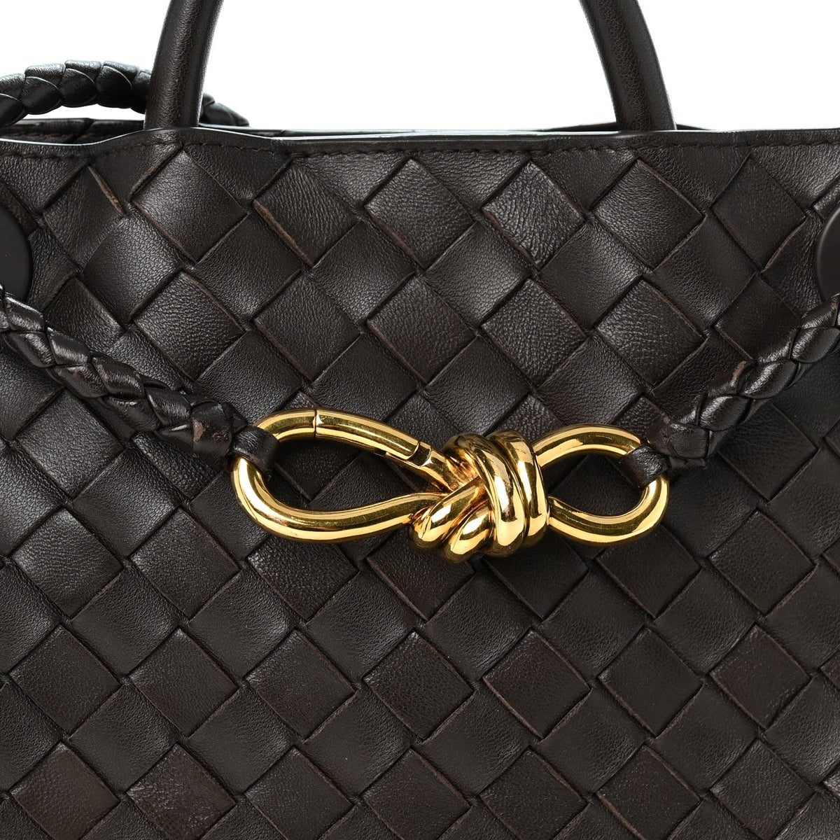 Nappa Intrecciato Small Andiamo Shoulder Bag Fondant