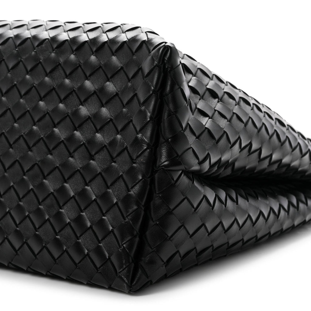 Nappa Intrecciato Large Andiamo Shoulder Bag Black