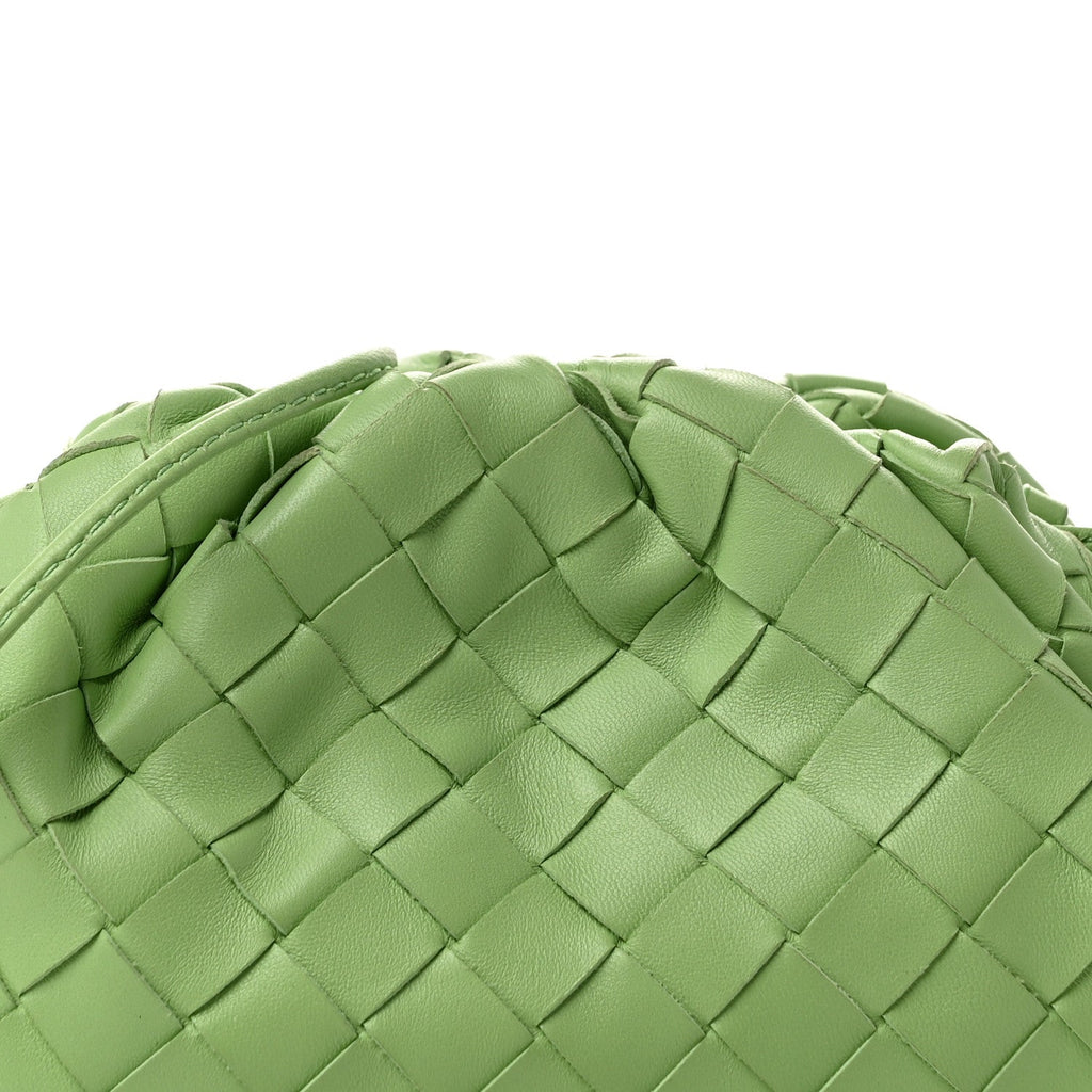 Nappa Intrecciato The Mini Pouch Pistachio