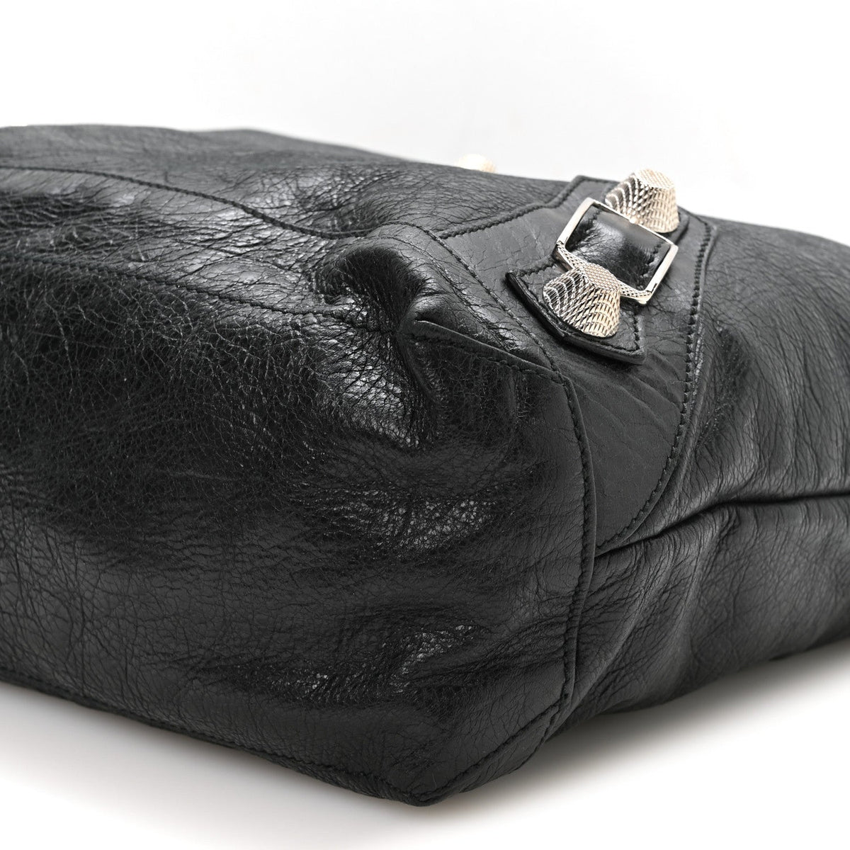 Chevre Giant 21 Silver Hardware Day Hobo Black