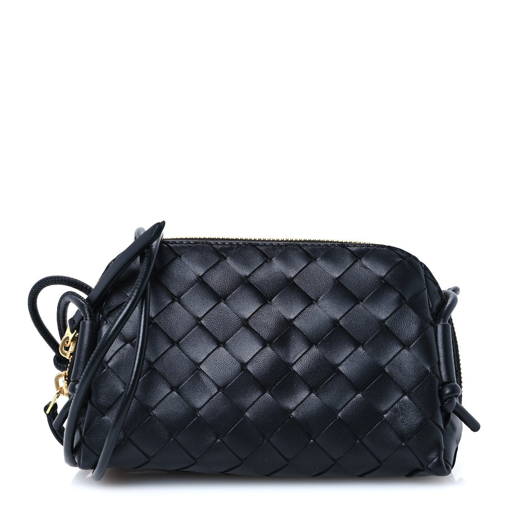 Nappa Intrecciato Concert Pouch Black