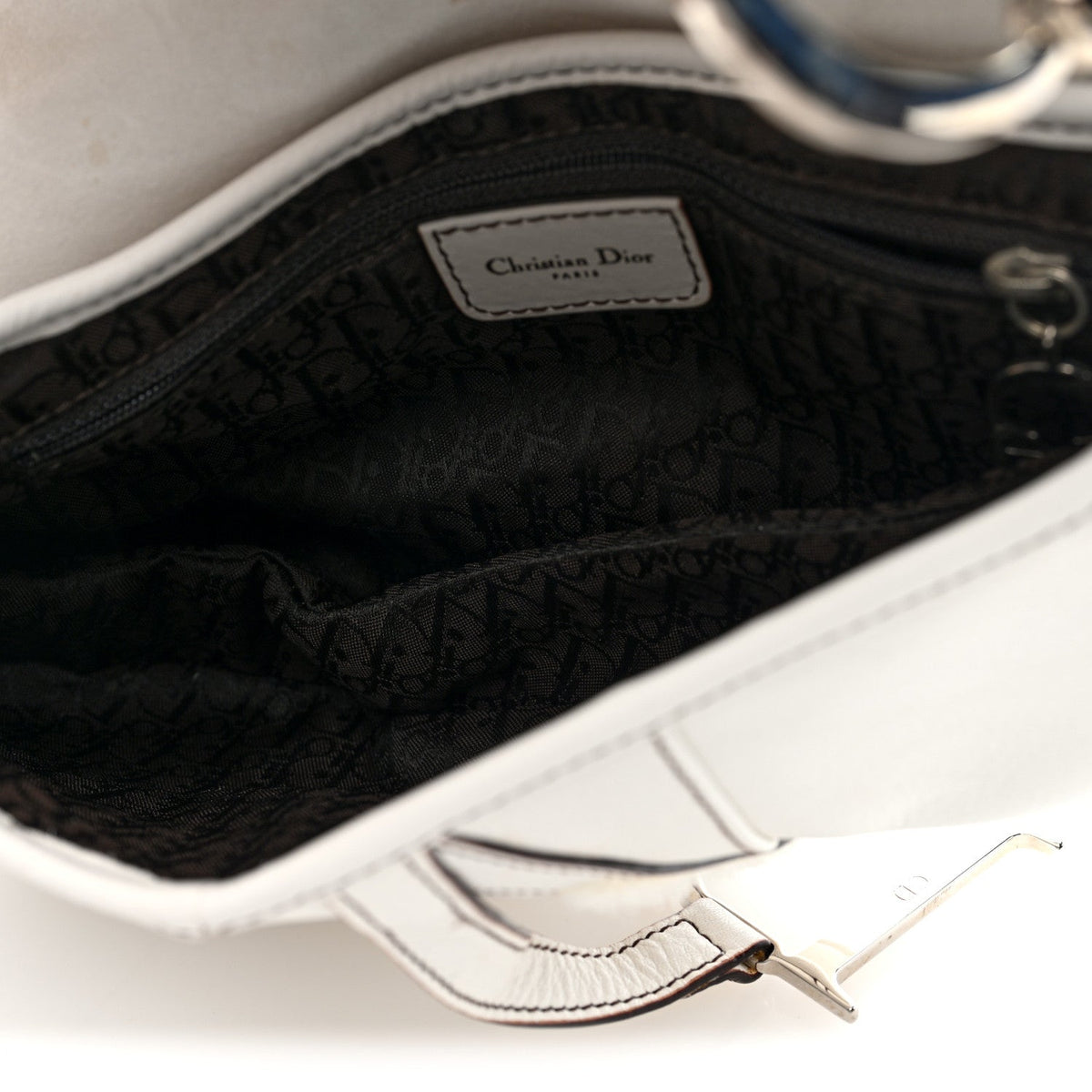 Calfskin Saddle Bag White