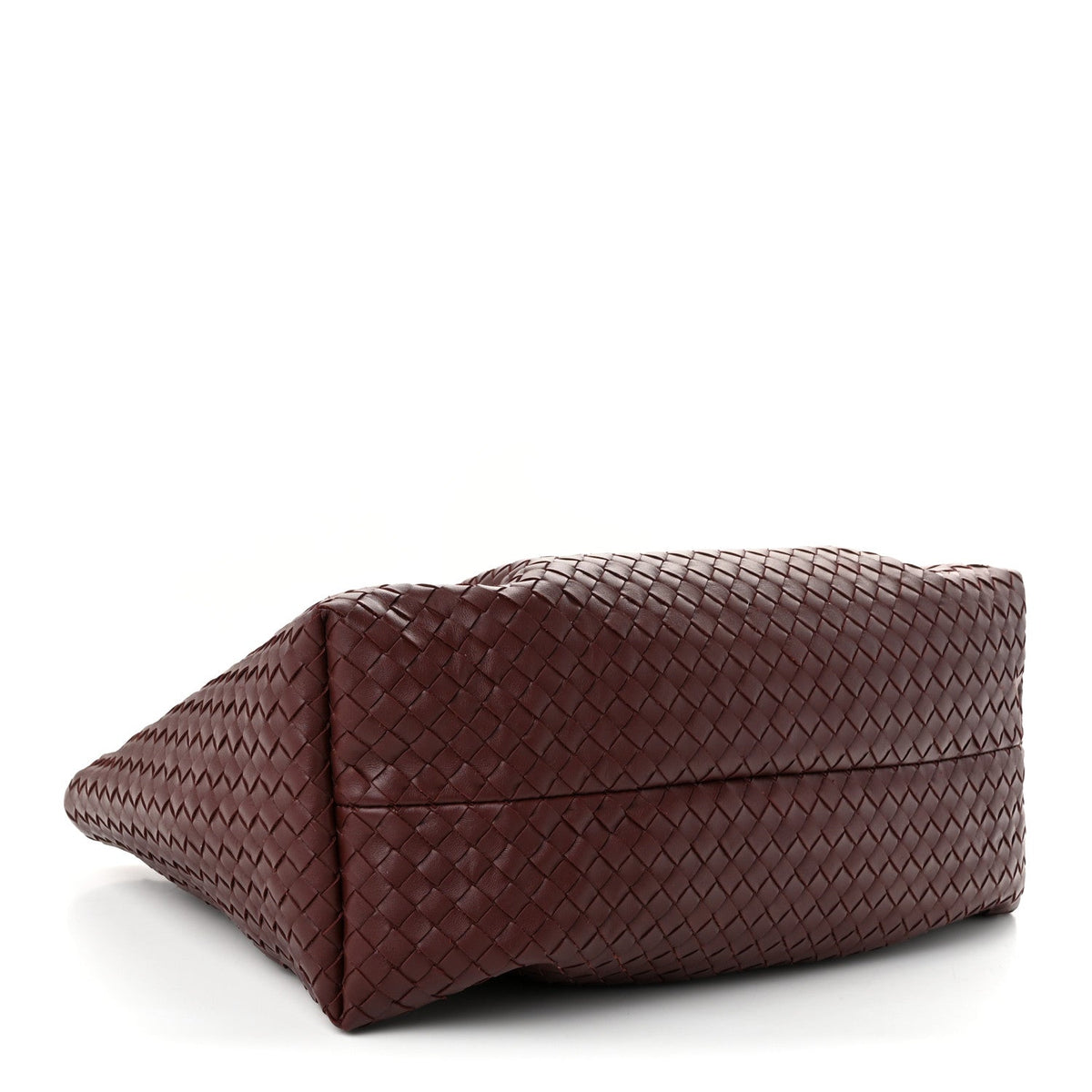 Calfskin Intrecciato Pinacoteca Reversible Tote Madder Brown Lunar