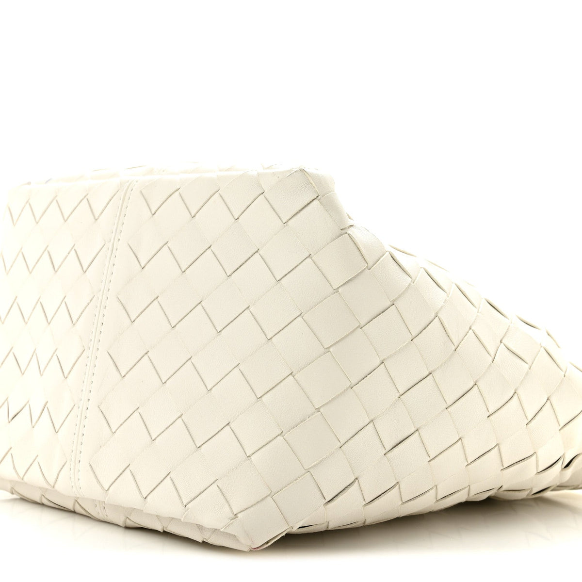 Nappa Intrecciato Small Flip Flap Tote Chalk