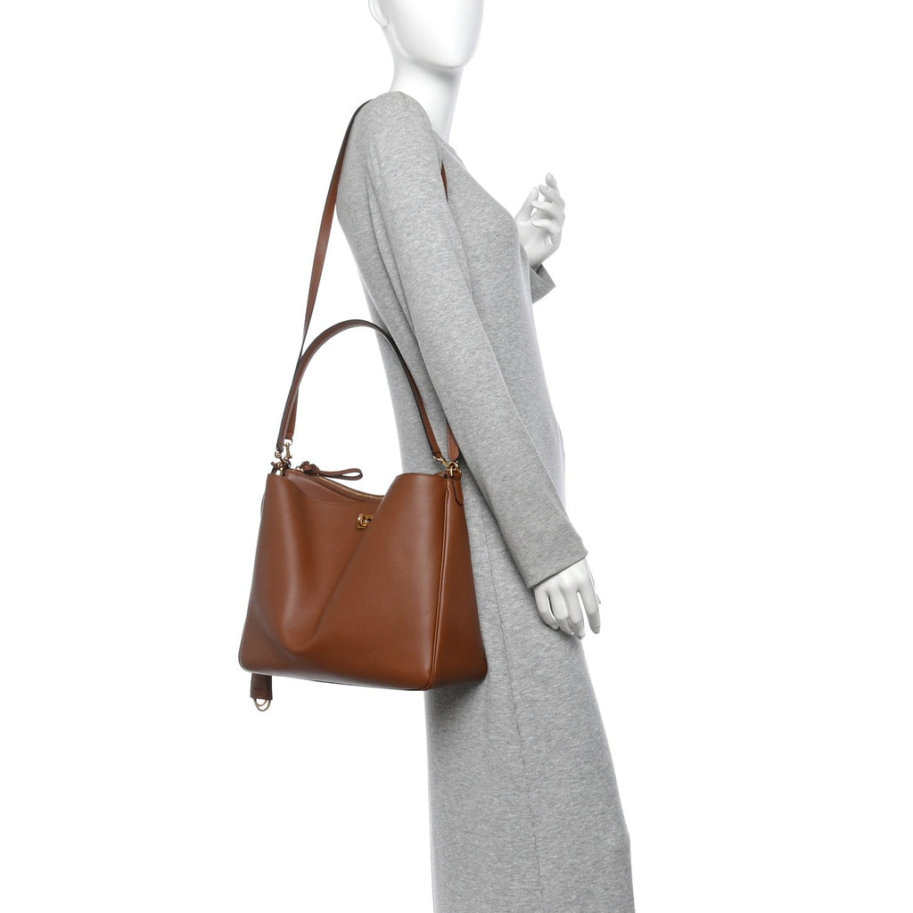 Natural Smooth Calfskin Medium Rodeo Hobo New Tan