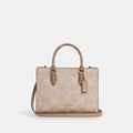 Coach Outlet Maggie Small Tote Bag In Blocked Signature Canvas