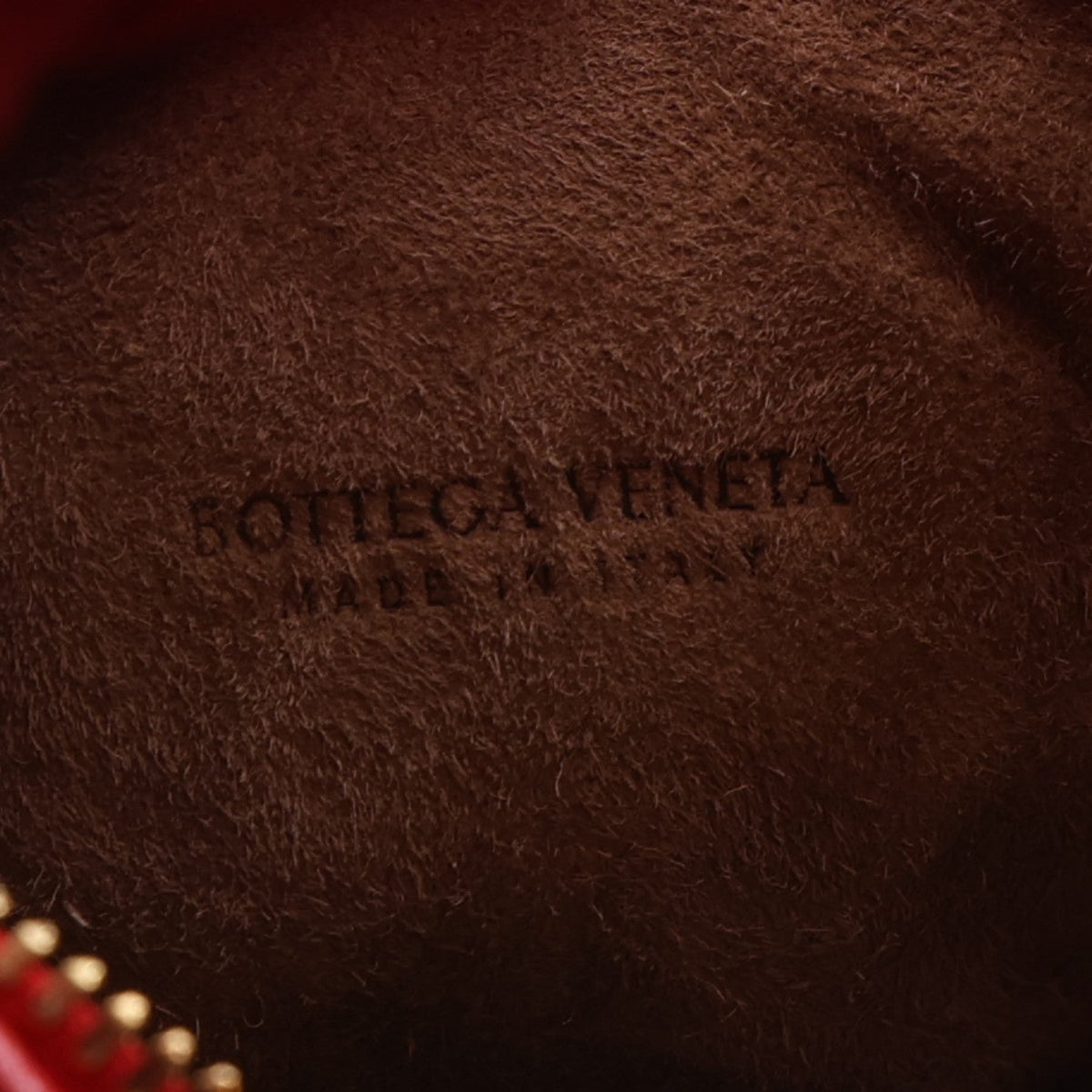 Nappa Intrecciato Baby Veneta Hobo Cardinal